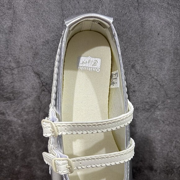 Onitsuka Tiger Mexico 66 Silver Mary Jane Sneakers - Picture 8 of 9